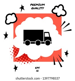 Delivery car icon. Element for your design