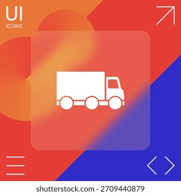 Delivery car icon. Element for your design
