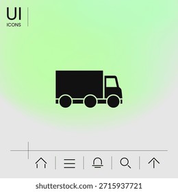 Delivery car icon. Element for your design