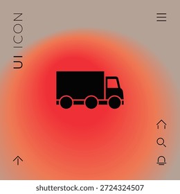 Ícone do carro de entrega. Elemento para seu design