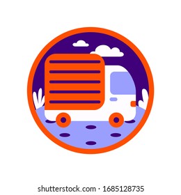 Delivery Car icon. Graphic element illustration on white background.