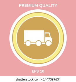Delivery car icon. Graphic elements for your design