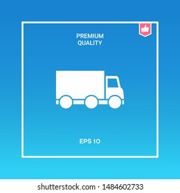 Delivery car icon. Graphic elements for your design