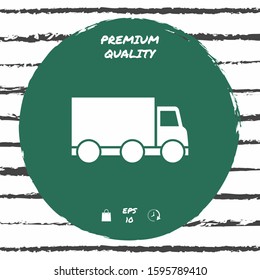 Delivery car icon. Graphic elements for your design