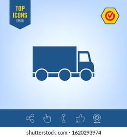 Delivery car icon. Graphic elements for your design