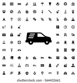 Delivery Car Icon Illustration Isolated Vector Sign Symbol