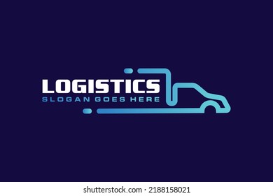 Delivery car icon logo design vector template