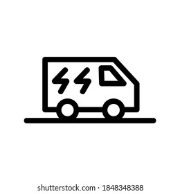 Delivery Car icon or logo isolated sign symbol vector illustration - high quality black style vector icons
