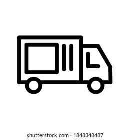 Delivery Car icon or logo isolated sign symbol vector illustration - high quality black style vector icons
