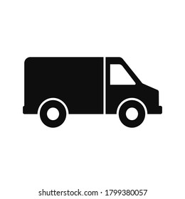 Entrega, icono de coche adecuado para gráficos de información, sitios web y medios de impresión. 