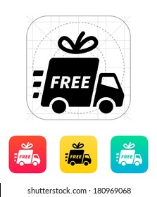 Delivery car icon. Vector illustration.