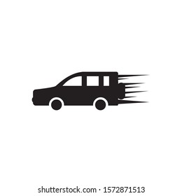 Delivery car icon vector in trendy design