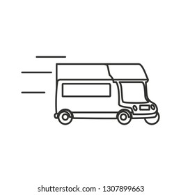 delivery car isolated icon
