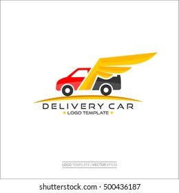 Delivery Car Logo Template. Vector.eps.10