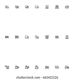 delivery car  set icon 