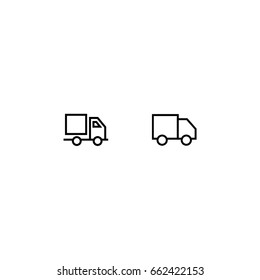 delivery car  set icon 