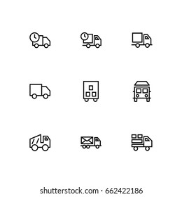 delivery car  set icon 