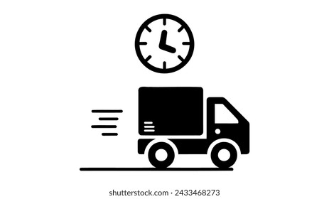 Delivery car, shipping icon. vector illustration on white background