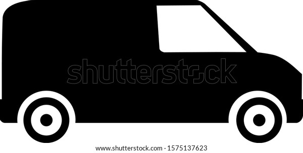Delivery\
car shipping icon vector image. Van, truck\
icon