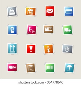 Delivery card icons for web