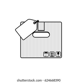 Delivery cardboard box