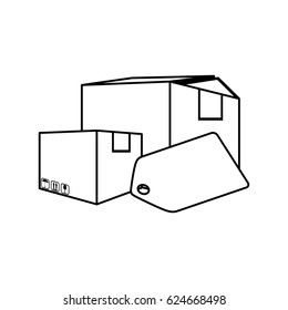 Delivery cardboard box