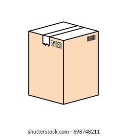 Delivery cardboard box