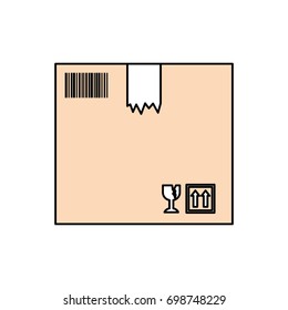 Delivery cardboard box