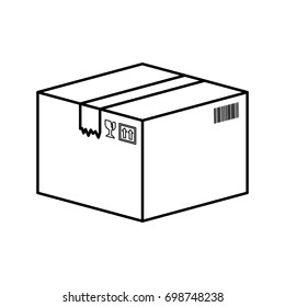 Delivery cardboard box