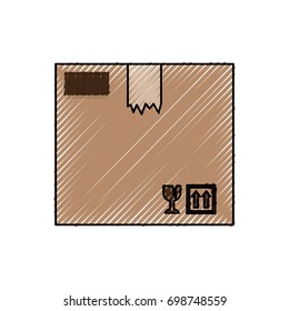 Delivery cardboard box
