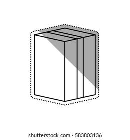 Delivery cardboard box icon vector illustration graphic design