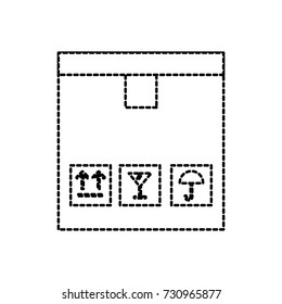 delivery cardboard box pack cargo icon