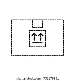 delivery cardboard box pack cargo icon