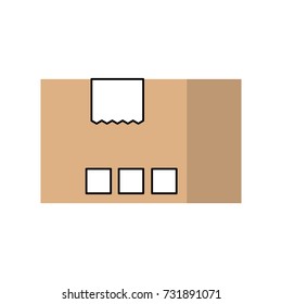 delivery cardboard box pack cargo icon