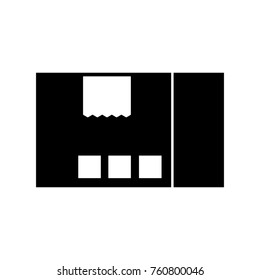 delivery cardboard box pack cargo icon