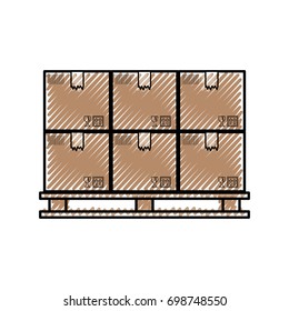 Delivery cardboard boxes