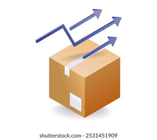 Delivery of cardboard packages to location