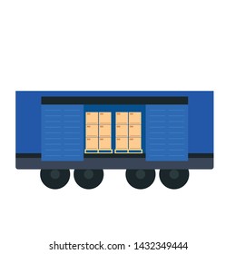 delivery cargo boxes for port illustration vector