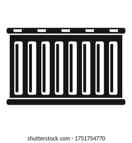 Delivery cargo container icon. Simple illustration of delivery cargo container vector icon for web design isolated on white background