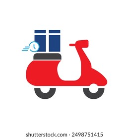 Carga de entrega e icono logístico 