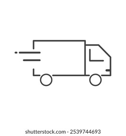 Lieferfracht und Logistiksymbol 