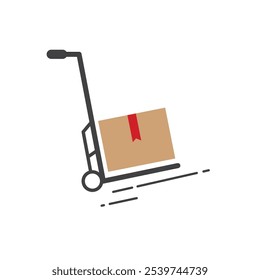 Lieferfracht und Logistiksymbol 
