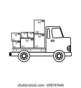 Delivery cargo truck