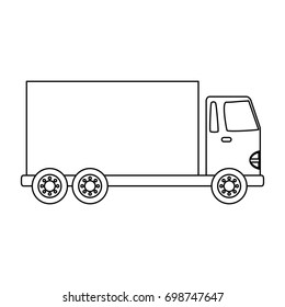 Delivery cargo truck