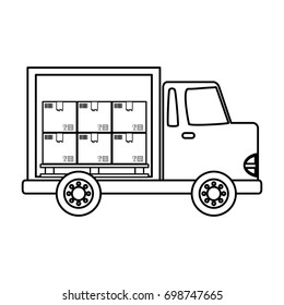Delivery cargo truck