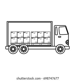 Delivery cargo truck