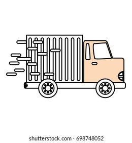 Delivery cargo truck