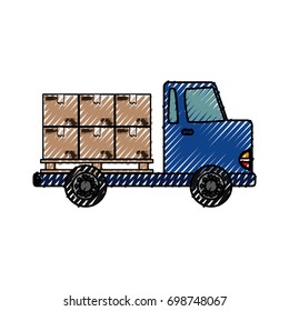 Delivery cargo truck