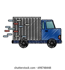 Delivery cargo truck