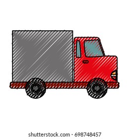 Delivery cargo truck